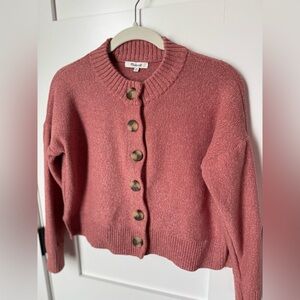 Madewell Women's Mauve Pink Cardigan Sweater size XS